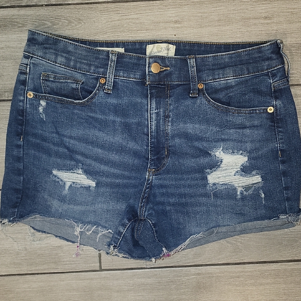 Universal Thread Blue Distressed Jean Shorts